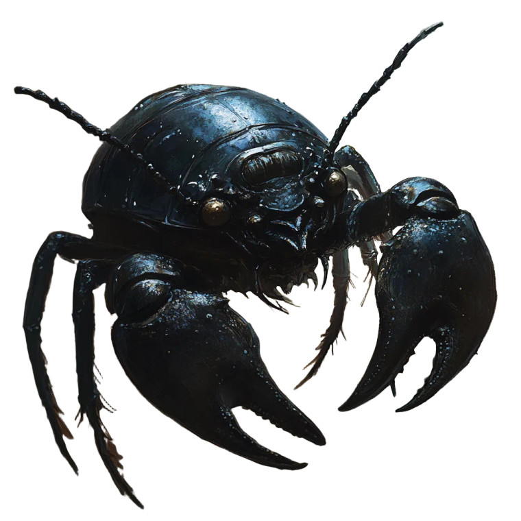 Beetle Crab Hybrid Vinyl Car Decal Sticker – Waterproof & UV-Resistant 8"