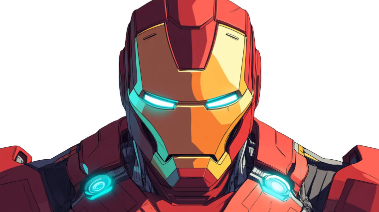 Iron Man Close-Up V2 Vinyl Car Decal Sticker – Waterproof & UV-Resistant 8"