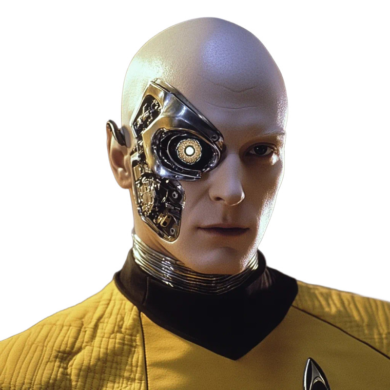 Borg Lieutenant Vinyl Car Decal Sticker – Waterproof & UV-Resistant 8"