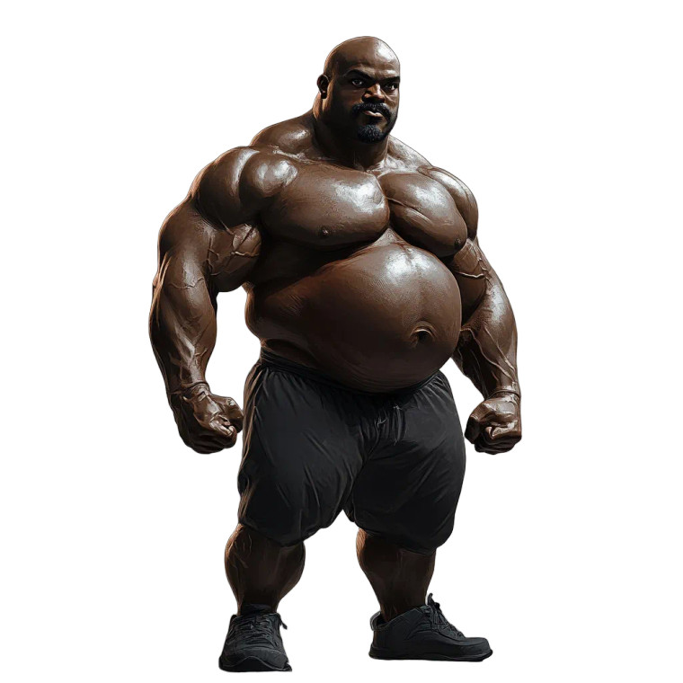 Bald Bodybuilder With Moustache Vinyl Car Decal Sticker – Waterproof & UV-Resistant 8"