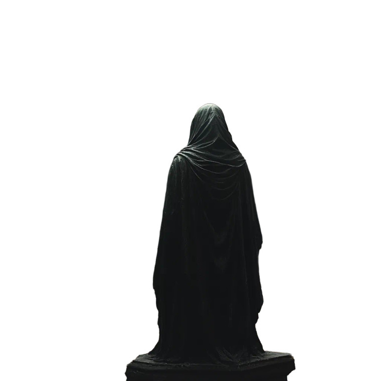 Gothic Courtyard Statue Vinyl Car Decal Sticker – Waterproof & UV-Resistant 8"