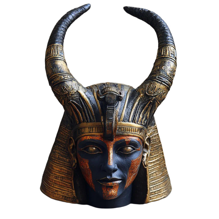 Demon Egyptian Headdress Vinyl Car Decal Sticker – Waterproof & UV-Resistant 8"