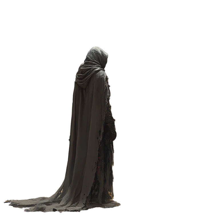 Mysterious Hooded Figure V10 Vinyl Car Decal Sticker – Waterproof & UV-Resistant 8"