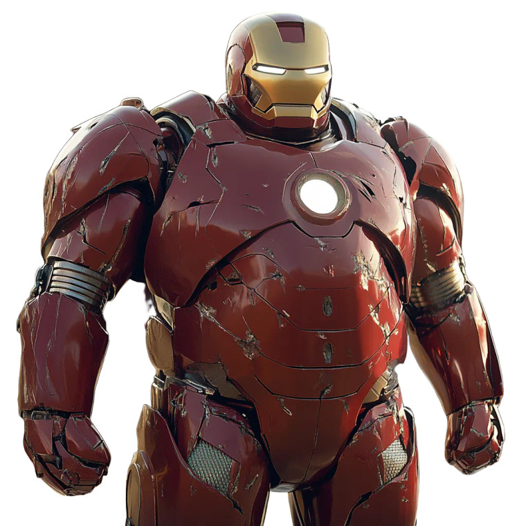 Obese Ironman Vinyl Car Decal Sticker – Waterproof & UV-Resistant 8"