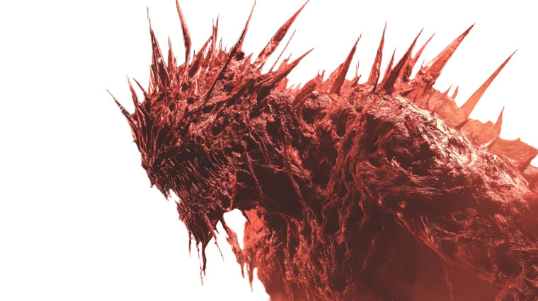 Scarlet Spiked Monster Vinyl Car Decal Sticker – Waterproof & UV-Resistant 8"