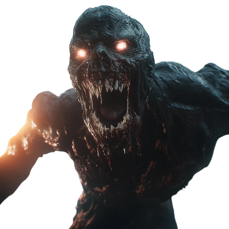 Eldritch Zombie King Vinyl Car Decal Sticker – Waterproof & UV-Resistant 8"