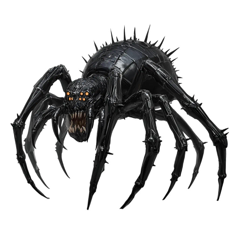 Giant Spiked Spider Vinyl Car Decal Sticker – Waterproof & UV-Resistant 8"