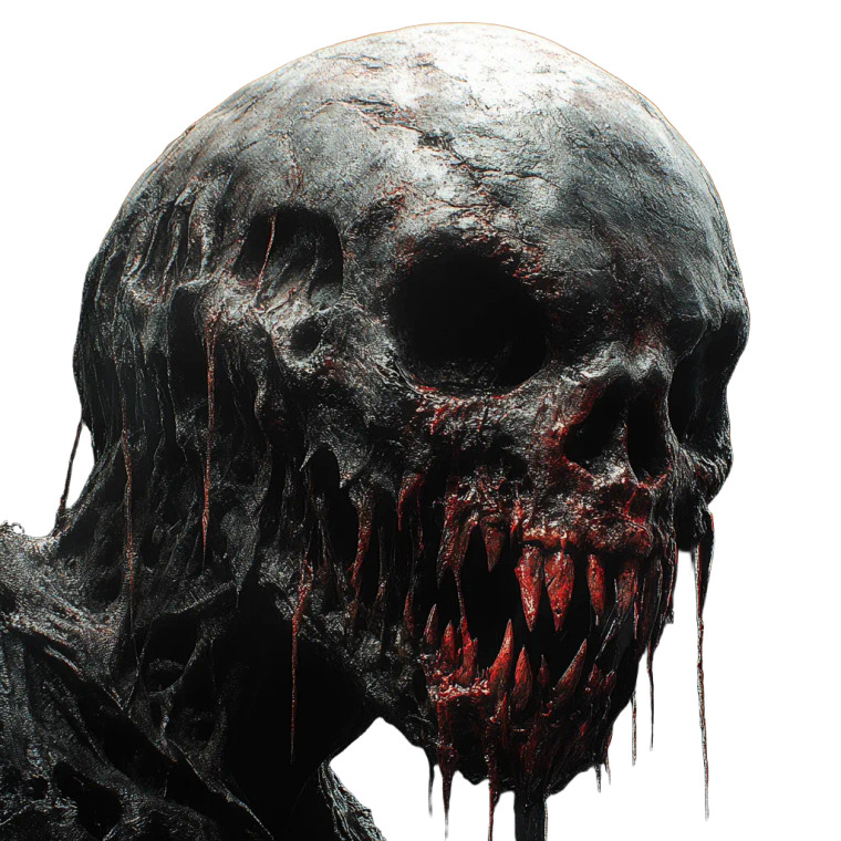 Noire Horror Creature Vinyl Car Decal Sticker – Waterproof & UV-Resistant 8"