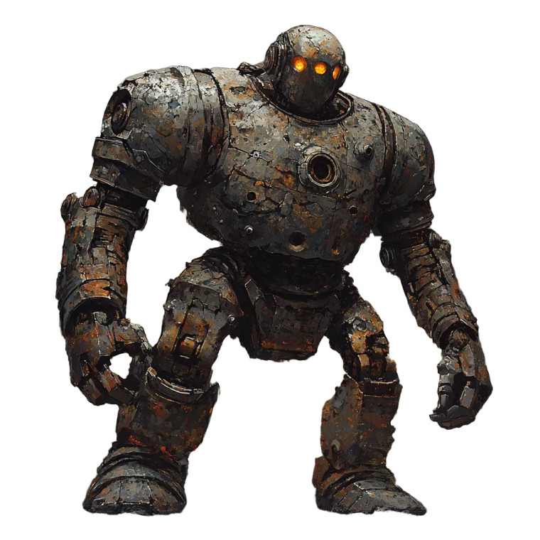 Iron Golem V3 Vinyl Car Decal Sticker – Waterproof & UV-Resistant 8"