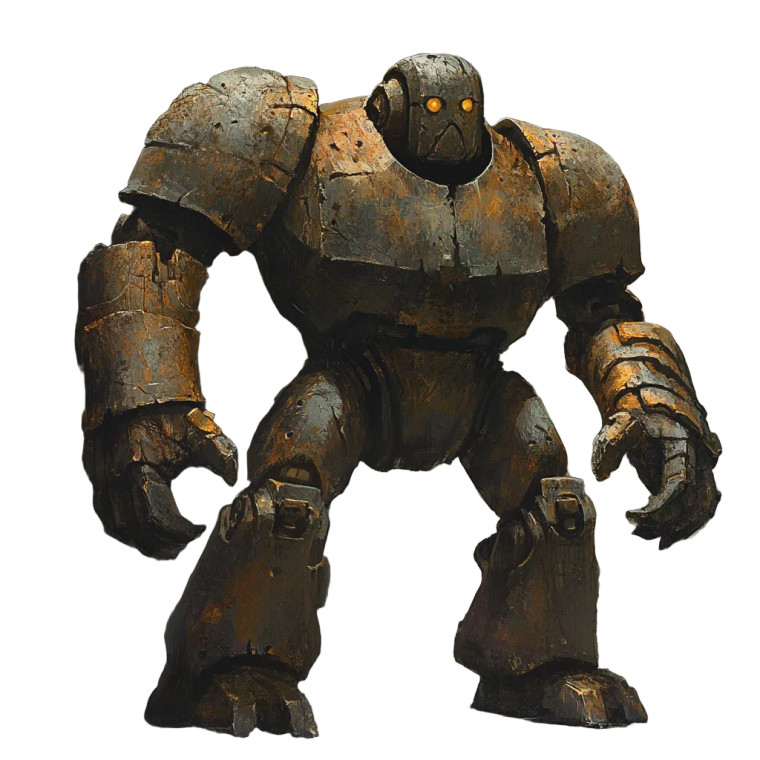 Iron Golem V2 Vinyl Car Decal Sticker – Waterproof & UV-Resistant 8"