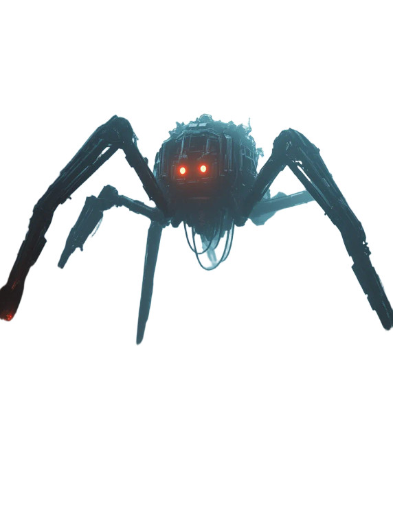 Giant Spider Robot Vinyl Car Decal Sticker – Waterproof & UV-Resistant 8"