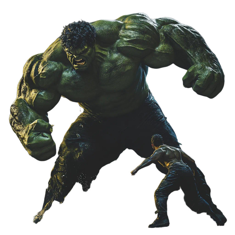 Hulk Smashing Vinyl Car Decal Sticker – Waterproof & UV-Resistant 8"