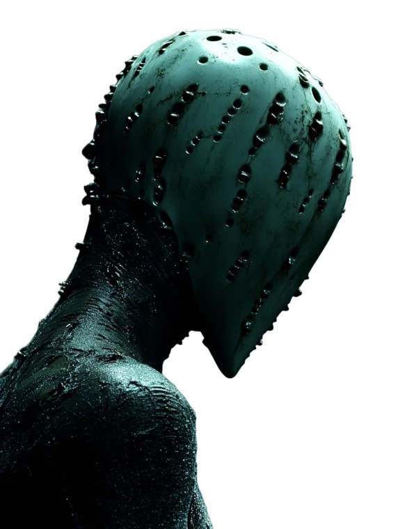 Surreal Faceless Sculpture Vinyl Car Decal Sticker – Waterproof & UV-Resistant 8"