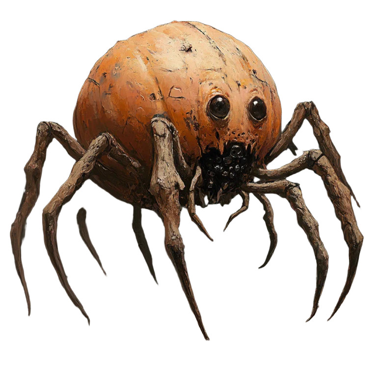 Terrifying Pumpkin Monster Vinyl Car Decal Sticker – Waterproof & UV-Resistant 8"