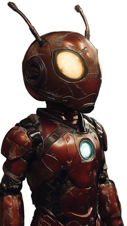 Ironman Stinkbug Vinyl Car Decal Sticker – Waterproof & UV-Resistant 8"