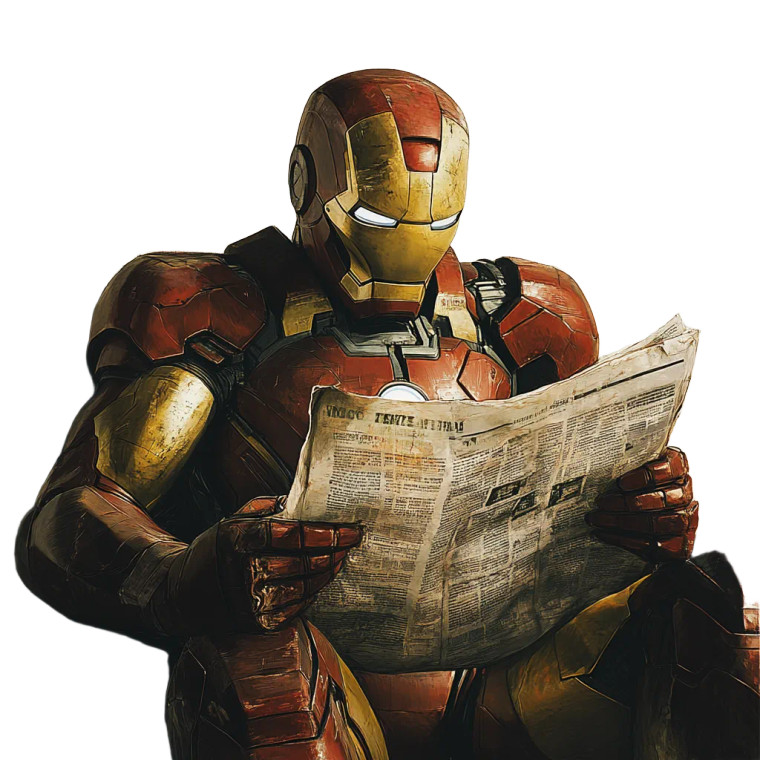 Marvel Universe Newspaper Vinyl Car Decal Sticker – Waterproof & UV-Resistant 8"