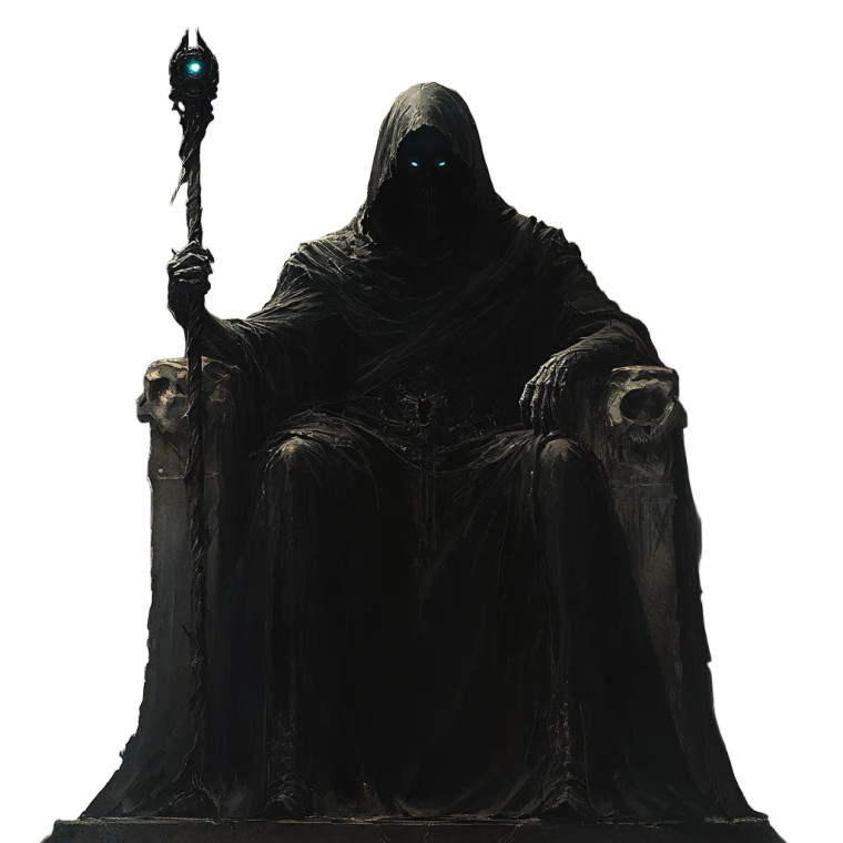 Dark Throne Figure Vinyl Car Decal Sticker – Waterproof & UV-Resistant 8"