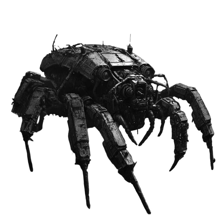 Spider Tank Vinyl Car Decal Sticker – Waterproof & UV-Resistant 8"