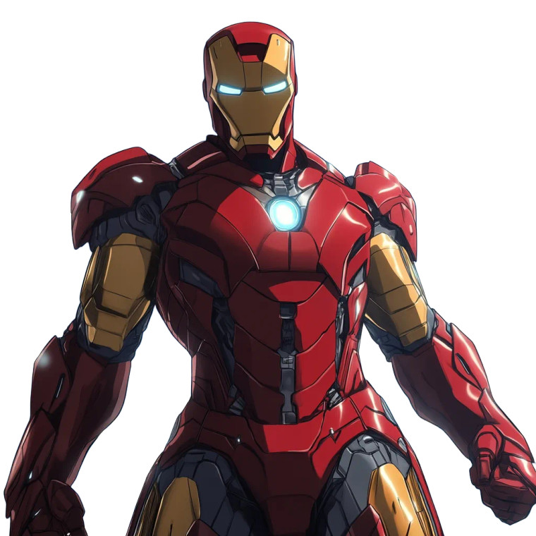 Iron Man Anime V3 Vinyl Car Decal Sticker – Waterproof & UV-Resistant 8"