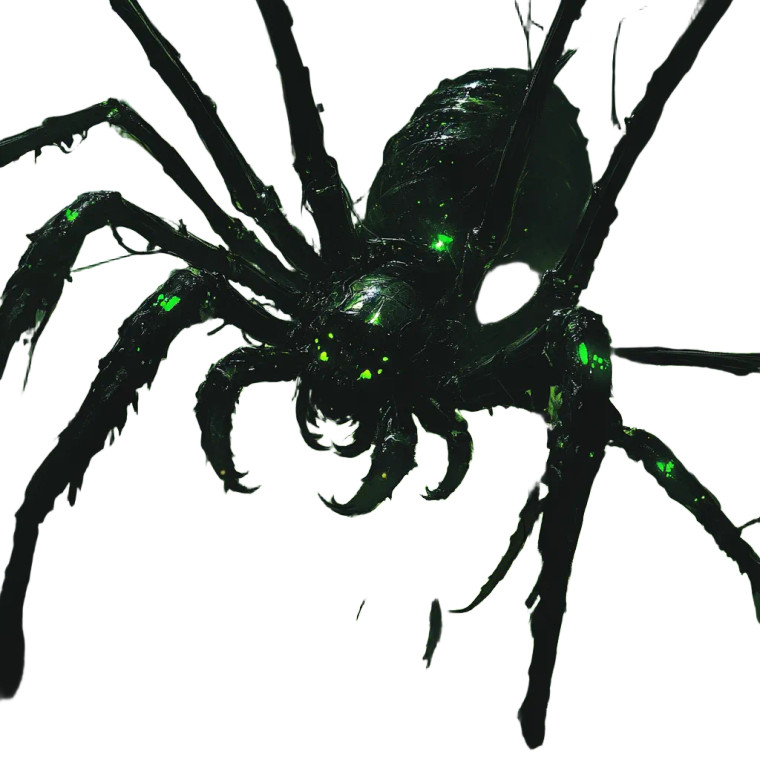 Giant Spider Queen V2 Vinyl Car Decal Sticker – Waterproof & UV-Resistant 8"