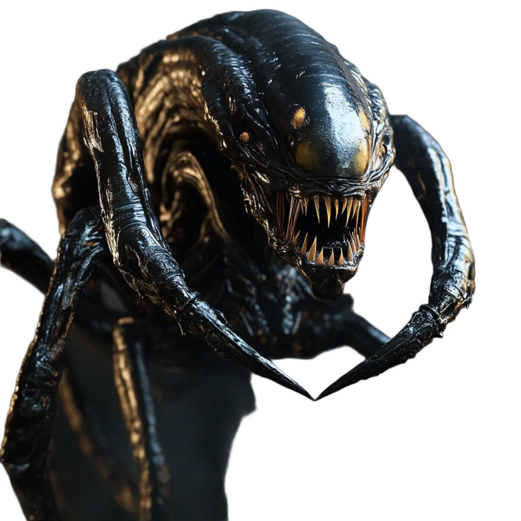 Spider Xenomorph Vinyl Car Decal Sticker – Waterproof & UV-Resistant 8"