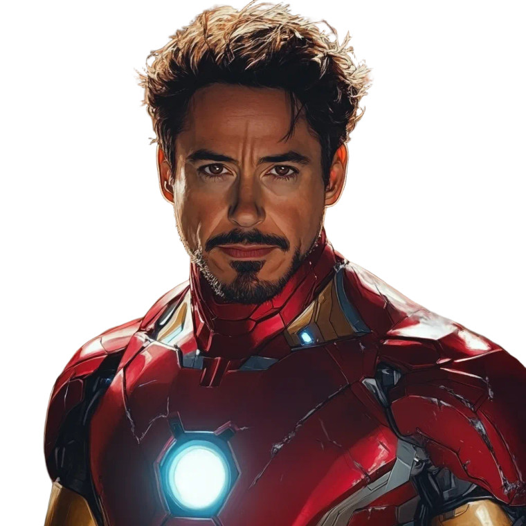 Iron Man Comic Vinyl Car Decal Sticker – Waterproof & UV-Resistant 8"