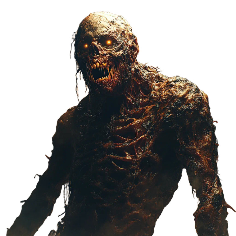 Undead Pimpled Monster Vinyl Car Decal Sticker – Waterproof & UV-Resistant 8"