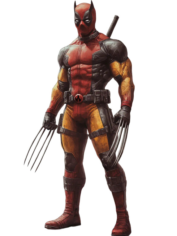 Wolverine-Deadpool Hybrid Vinyl Car Decal Sticker – Waterproof & UV-Resistant 8"