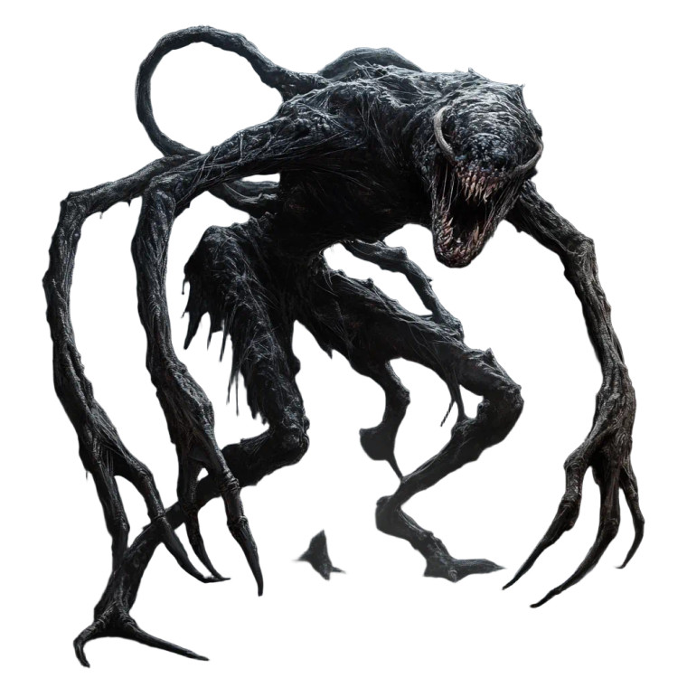 Dark Disease Monster Vinyl Car Decal Sticker – Waterproof & UV-Resistant 8"