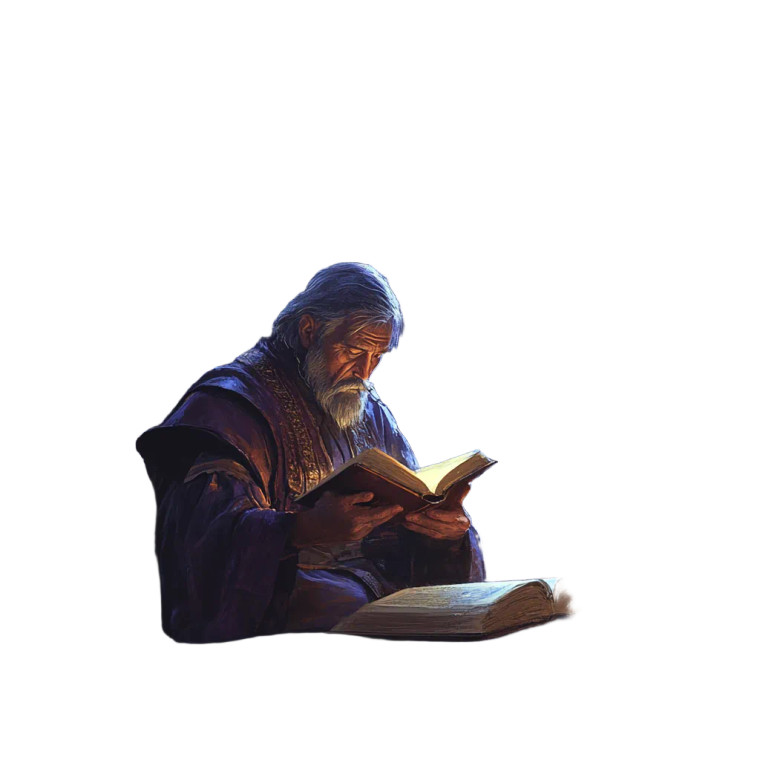 Wise Old Scholar Vinyl Car Decal Sticker – Waterproof & UV-Resistant 8"
