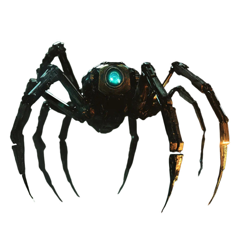 Mutant Sci-Fi Spider Vinyl Car Decal Sticker – Waterproof & UV-Resistant 8"