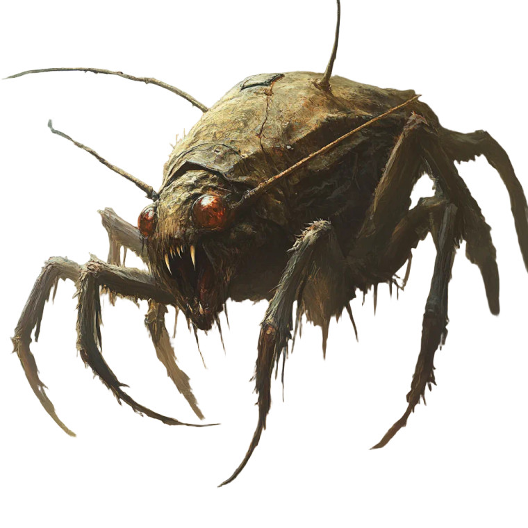 Horrifying Fantasy Insectoid Vinyl Car Decal Sticker – Waterproof & UV-Resistant 8"