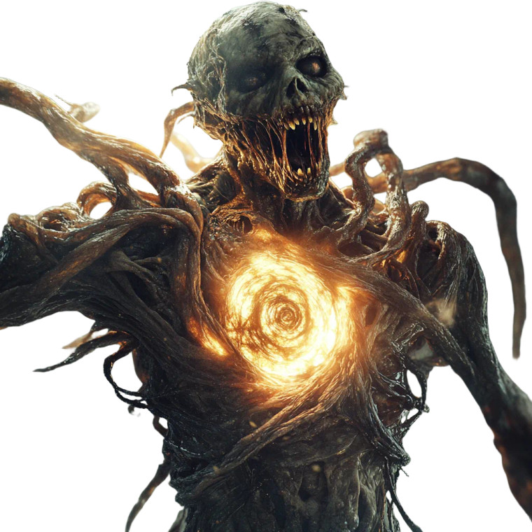 Rageful Horror Monster Vinyl Car Decal Sticker – Waterproof & UV-Resistant 8"