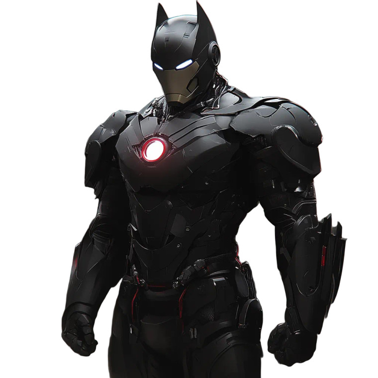 Batman Iron Suit Vinyl Car Decal Sticker – Waterproof & UV-Resistant 8"