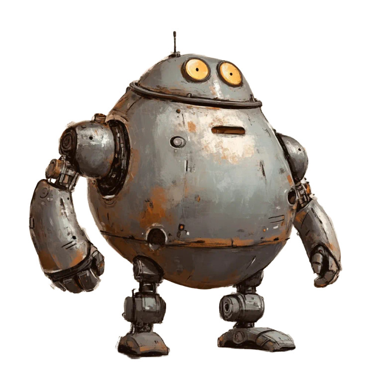 Fat Robot Locksmith Vinyl Car Decal Sticker – Waterproof & UV-Resistant 8"