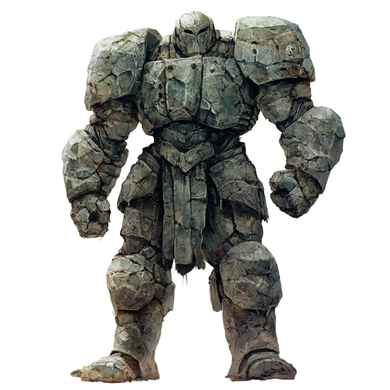 Stone-Clad Warrior Vinyl Car Decal Sticker – Waterproof & UV-Resistant 8"