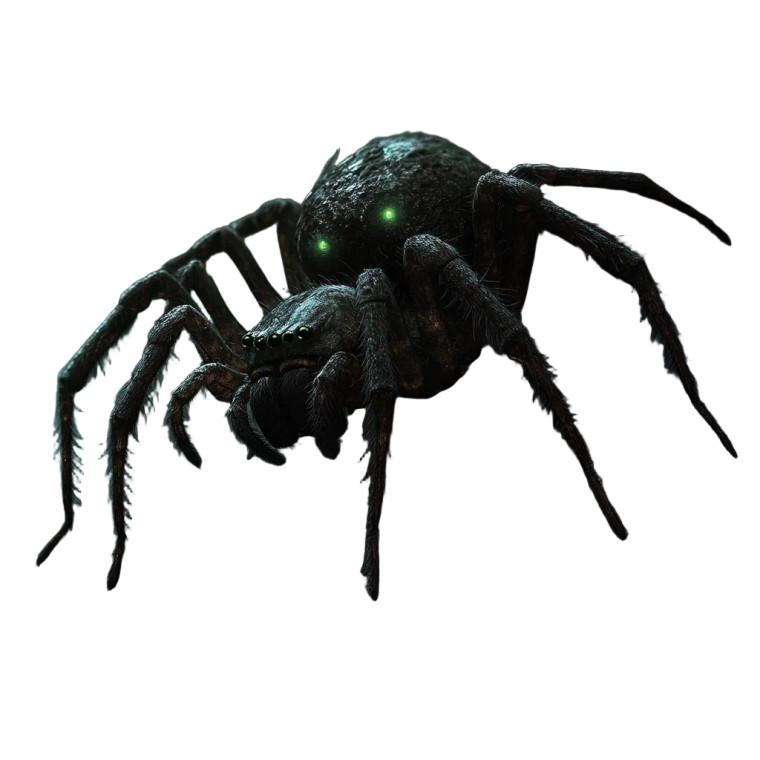 Eerie Forest Spider Vinyl Car Decal Sticker – Waterproof & UV-Resistant 8"