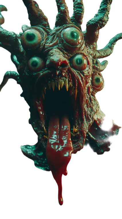 Scary Devil Closeup Vinyl Car Decal Sticker – Waterproof & UV-Resistant 8"