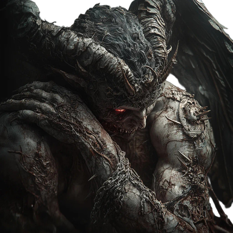 Demonic Nephilim Vinyl Car Decal Sticker – Waterproof & UV-Resistant 8"