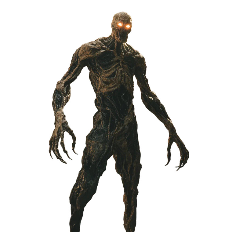 Grotesque Humanoid Figure Vinyl Car Decal Sticker – Waterproof & UV-Resistant 8"