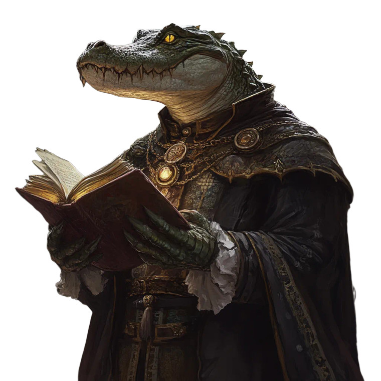 Noble Alligator Demon Vinyl Car Decal Sticker – Waterproof & UV-Resistant 8"