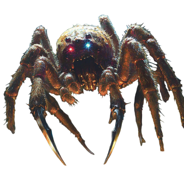 Giant Fantasy Tarantula Vinyl Car Decal Sticker – Waterproof & UV-Resistant 8"