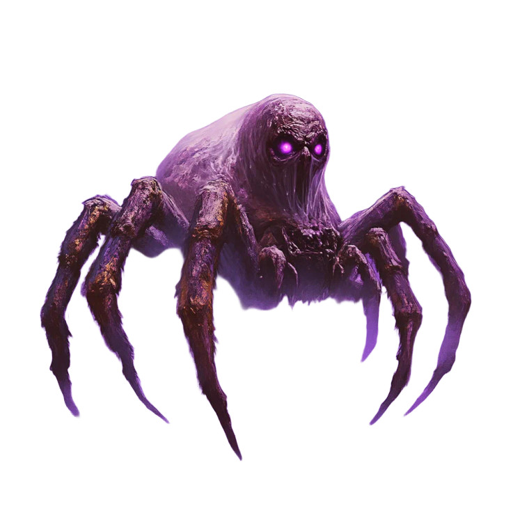 Spider Ghost Creature Vinyl Car Decal Sticker – Waterproof & UV-Resistant 8"