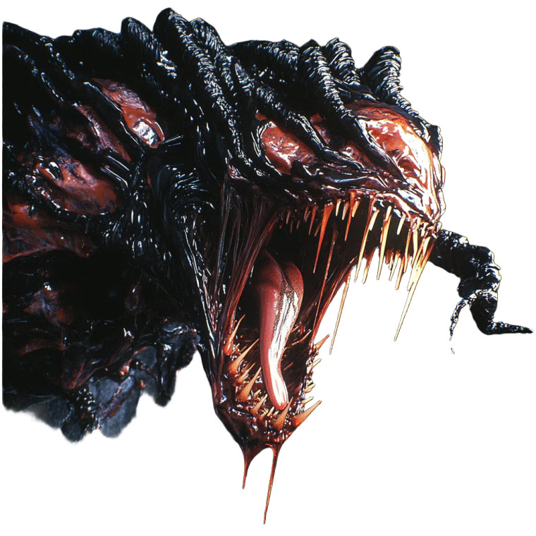 Eerie 90S Cgi Creature Vinyl Car Decal Sticker – Waterproof & UV-Resistant 8"