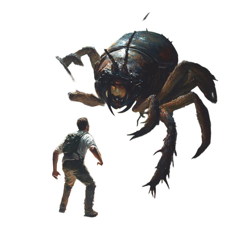 Murderous Woodbug Vinyl Car Decal Sticker – Waterproof & UV-Resistant 8"