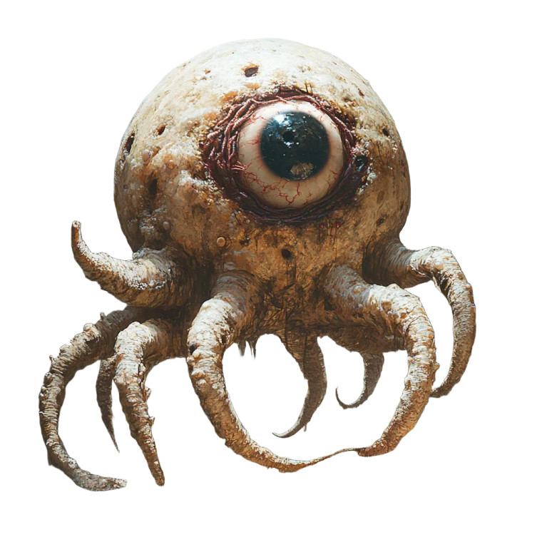 Eyeball Monster Vinyl Car Decal Sticker – Waterproof & UV-Resistant 8"