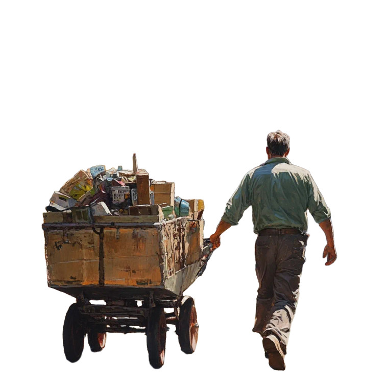 Urban Burden Bearer Vinyl Car Decal Sticker – Waterproof & UV-Resistant 8"