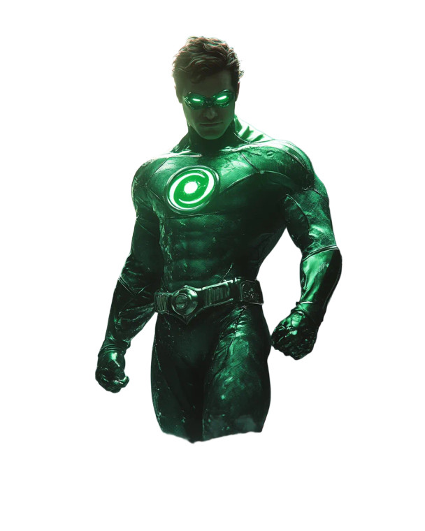 Green Lantern Moon Vinyl Car Decal Sticker – Waterproof & UV-Resistant 8"
