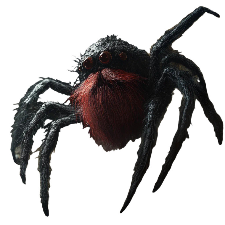 Tunnel Spider Beard Vinyl Car Decal Sticker – Waterproof & UV-Resistant 8"