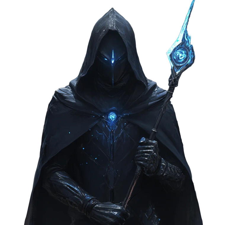 Futuristic Mage Vinyl Car Decal Sticker – Waterproof & UV-Resistant 8"